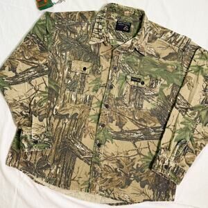 Vintage Realtree Rattlers Brand Camo Shirt Jacket - L/XL